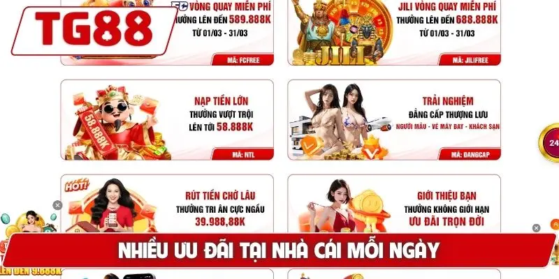 TG88 - Trang Chủ Uy Tín TG88.COM Mới Nhất 2026 Đăng Ký +88K 26 Nhiều ưu đãi tại nhà cái mỗi ngày