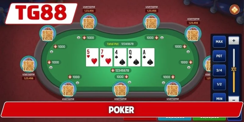 Thử Tài Với Poker Tại TG88 - Cược Thắng Lớn, Thưởng Khủng 4 Poker