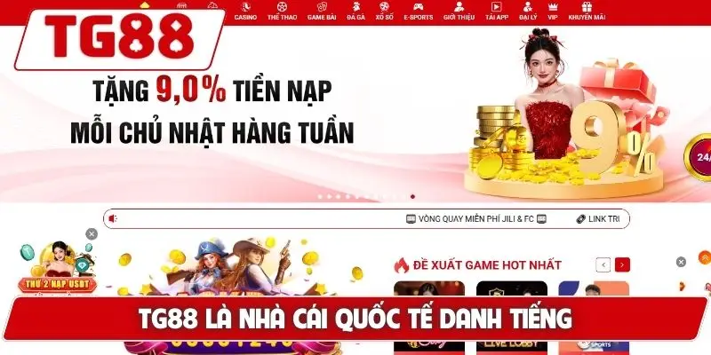 TG88 - Trang Chủ Uy Tín TG88.COM Mới Nhất 2026 Đăng Ký +88K 20 TG88 là nhà cái quốc tế danh tiếng